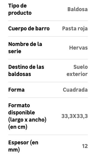 Suelo Cerámico Hervas 33x33 cm  Leroy Merlín 46 m2