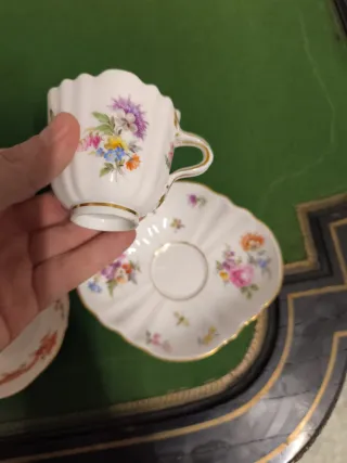 14 Tazas porcelana Meissen