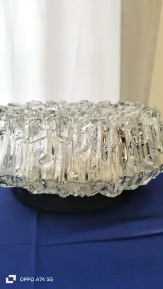 Lampadario Vetro Murano Anni '70 Trasparente