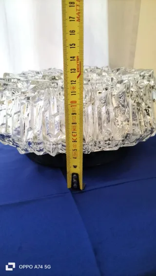 Lampadario Vetro Murano Anni '70 Trasparente