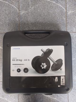 Mancuernas ajustables con maletín