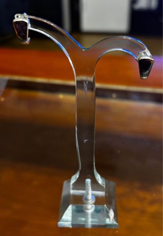 Pendientes morados y plateados