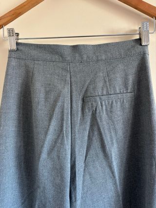 Pantalón traje recto Pull&Bear gris talla 34
