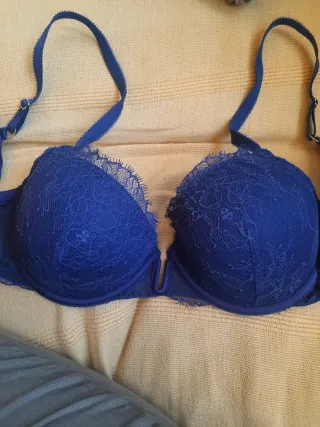 Sujetador Women'secret azul encaje