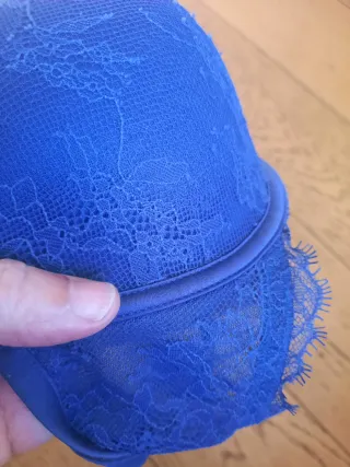 Sujetador Women'secret azul encaje