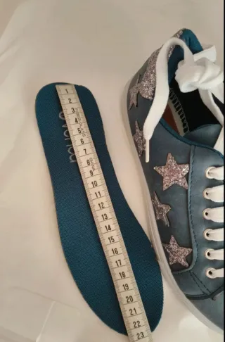 Zapatillas Venca Azul Estrellas Glitter