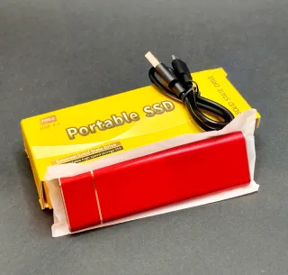 SSD Portátil Type-C USB 3.1 Rojo