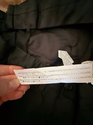 Pantalón Zara Negro Talla 38