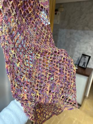 Vestido de rejilla de punto