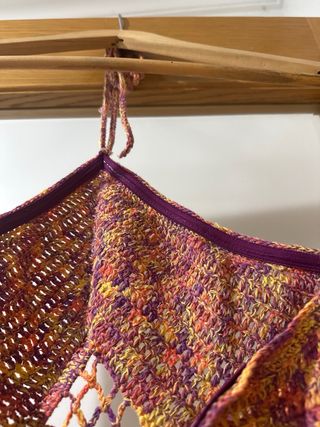 Vestido de rejilla de punto