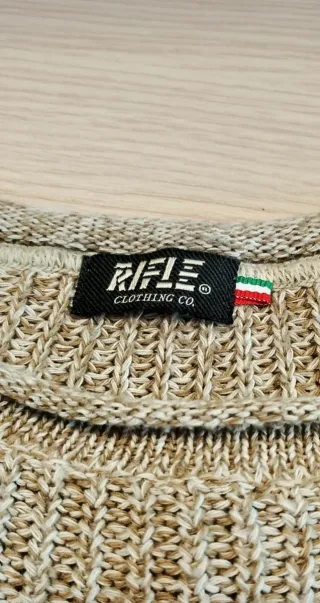 Maglione Rifle Beige/Grigio