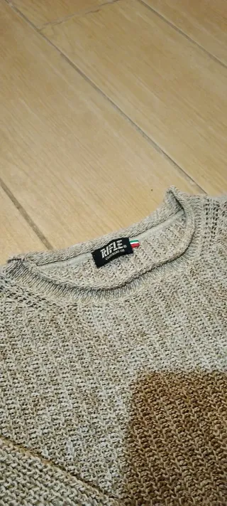 Maglione Rifle Beige/Grigio