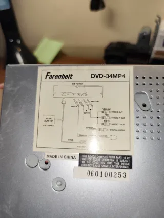 Radio de coche Farenheit DVD/CD/MP3