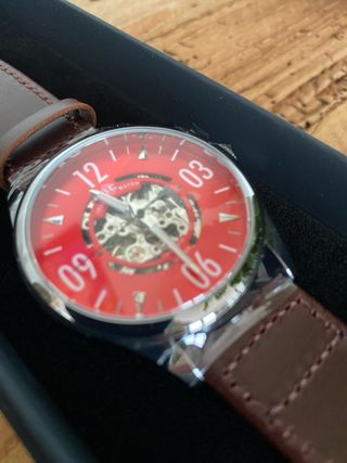 Indie Watch Arias 41RD Correa Marrón Esfera Roja