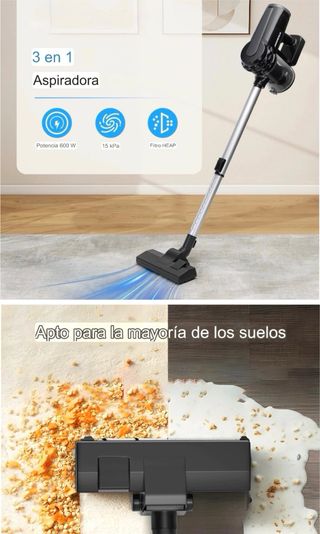 Aspiradora vertical 600W. PRECINTADA