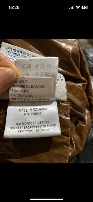 Moncler Moka taglia 1 marrone