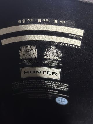 Botas de agua Hunter negras