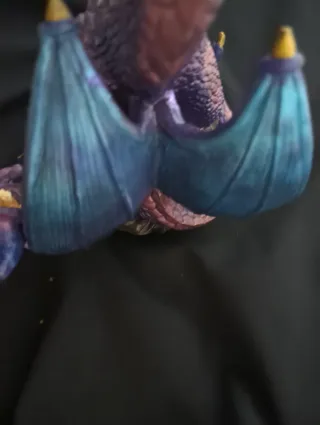 Figura Dragón y Mago Morado