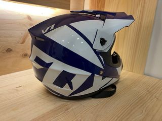 Casco Fox V1 Enduro Mx Blanco/Azul