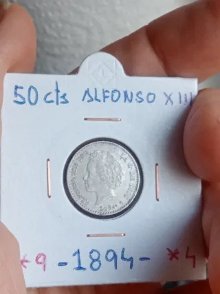 50 cts Alfonso XIII 1894