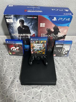 Console PS4 Slim 1Tb + Controller + 3 Giochi