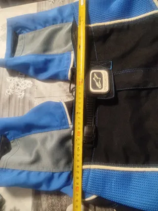 Camisa y pantalón motocross alpinestar azul