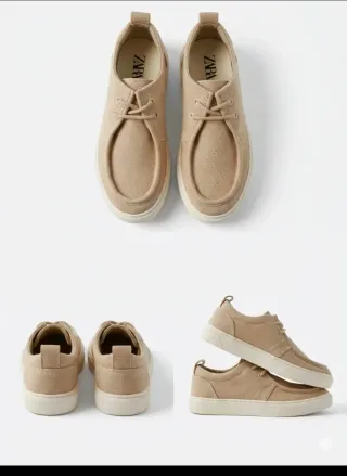 Sapatos Zara menino bege