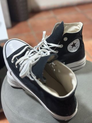 Converse Negras Mujer Talla 39