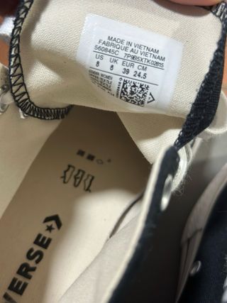 Converse Negras Mujer Talla 39