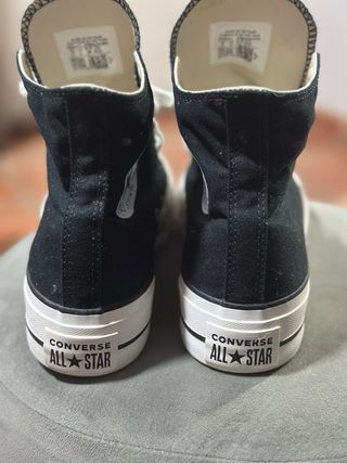 Converse Negras Mujer Talla 39