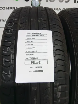 225 60 17 99H HANKOOK OPTIMO K415