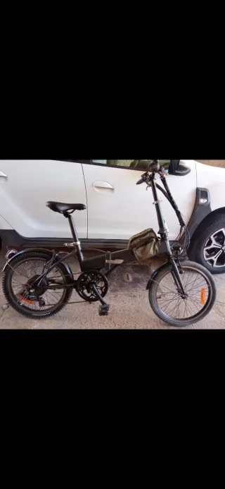 Bicicleta Eléctrica Plegable Negra