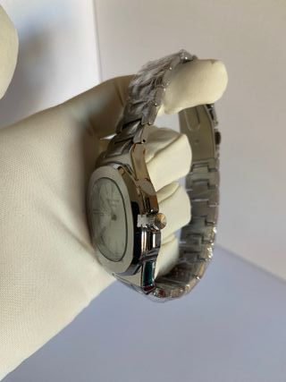 Reloj Hombre Acero Estilo Nautilus Blanco