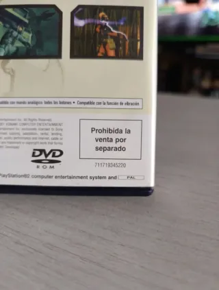 PS2 Metal Gear Solid 2 Edición Bundle Completa