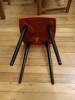 URSS Taburete Artesanía Khokloma - Región Gorki