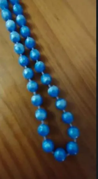 Collar gargantilla perlas violetas