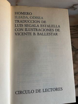 Iliada y Odisea