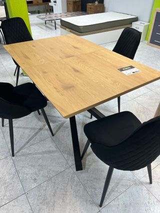 Mesa extensible madera y metal