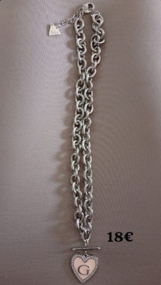 Conjunto Bisutería Guess Collar y Pendientes