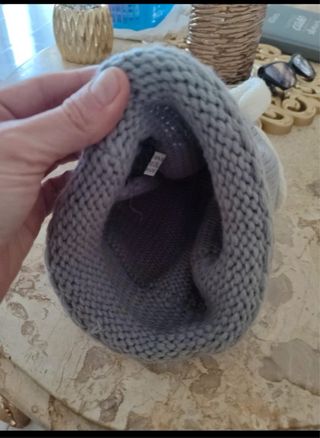 Cappello lana grigio donna