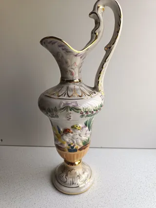 Jarra Porcelana Estilo Capodimonte