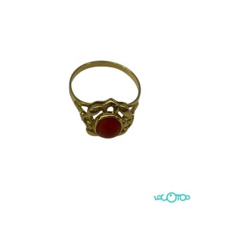 Anillo Oro 18k con Coral