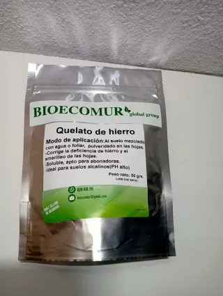 Quelato de Hierro Bioecomur 50 grs.