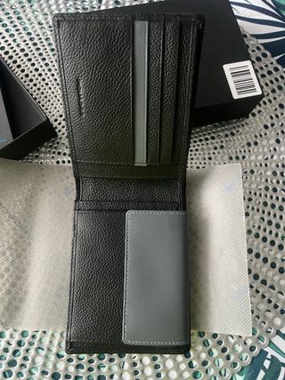 Cartera Piel Piquadro Negra A Estrenar !!