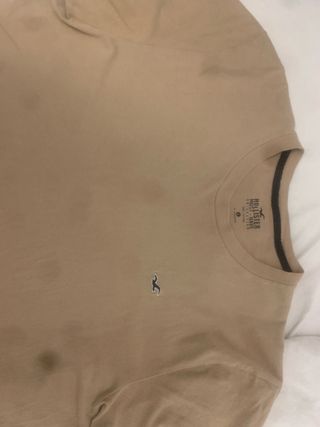Camiseta Hollister Beige Talla L