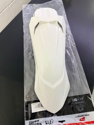 Guardabarros Delantero Universal Supermotard Blanc