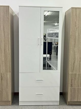 Armario 2 puertas blanco con espejo BARATO!