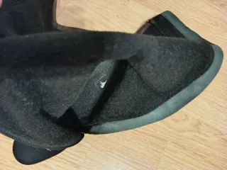 Botas altas negras de ante