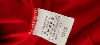 Vestido rojo mujer con pedrería