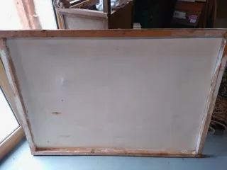 Gran Óleo sobre lienzo Batalla Naval Firmado